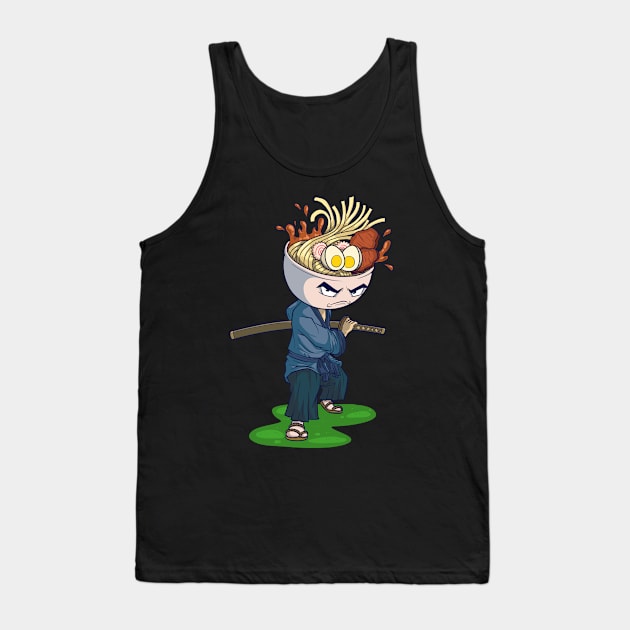 Ramen Samurai Tank Top by rudypagnel